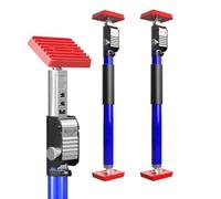 3-H Heavy Duty Plasterboard Prop & Cabinet Jack 2 Pack, All-Metal Telescopic Support Pole 40-62cm with Dual Safety Lock-50KG Load Capacity for Drywall, Door Frame Tensioner, Third Hand DIY Tool(Blue)