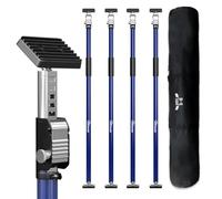 3-H Heavy Duty Telescopic Support Pole, 50kg Max Load, 110-195cm Adjustable All-Steel Prop, Plastering Acrow Prop, Cargo Bars for Car Boot SUV Van, 4 Pack Dark Blue