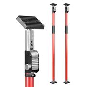 3-H Heavy Duty Telescopic Support Pole, 50kg Max Load, 110-195cm Adjustable All-Steel Prop, Plastering Acrow Prop, Cargo Bars for Car Boot SUV Van, 2 Pack Red
