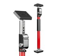 3-H Plasterboard Prop and Cabinet Jack, 40-62cm,Red, 1 Pack | All-Steel Telescopic Support Pole with Dual Safety Lock for Drywall, Door Frame Tensioner, Third Hand DIY Tool