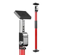 3-H Telescopic Support Pole, Heavy Duty Plasterboard Prop with 50kg Max Load, 75-133cm Adjustable All-Steel Telescopic Rod, Plastering Tool,1 Pack(Red)