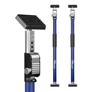 3-H Telescopic Support Pole, Heavy Duty Plasterboard Prop with 50kg Max Load, 75-133cm Adjustable All-Steel Telescopic Rod, Plastering Tool, 2 Pack (Dark Blue)