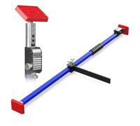 3-H Third Hand Telescopic Support Pole Heavy Duty, All-steel Support Rod for Cabinet Jacks Cargo Bars with Divider Bar Drywall Support-165 lbs Capacity and Extends from 43.3 to 76.8 Inch, 1 Pack(Blue)