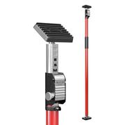 3-H Third Hand Telescopic Support Pole Heavy Duty, Cargo Bars, All-steel Support Rod for Cabinet Jacks Drywall Support-165 lbs Capacity and Extends from 43.3 to 76.8 Inch, (Red)