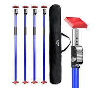 3-H Third Hand Telescopic Support Pole Heavy Duty, Cargo Bars, All-steel Support Rod for Cabinet Jacks Drywall Support-165 lbs Capacity and Extends from 43.3 to 76.8 Inch, (Blue×4)