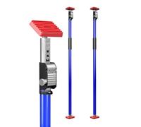 3-H Third Hand Telescopic Support Pole Heavy Duty, Cargo Bars, All-steel Support Rod for Cabinet Jacks Drywall Support-165 lbs Capacity and Extends from 43.3 to 76.8 Inch, (Blue×2)