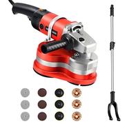 3-Head Concrete Grinder and Sander, 2800W High Power with 6 Speed Control, 90° No Dead Ends Design for Efficient Grinding on Concrete, Cement, Marble, and Granite Surfaces