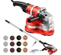 3-Head Concrete Grinding Machine, Wall Sander with Cooling Vents, Tri-Axis Structure, and 90° No-Dead-Angle Operation for Efficient Wall and Ground Grinding Machine+telescopicpole