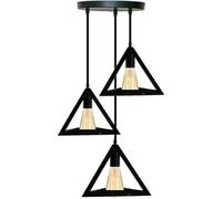 3 Head Modern Retro Industrial Triangle Shaped Ceiling