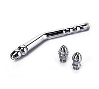 3 Heads Shower Douche Cleansing System in Aluminum for Colonic Cleanse and Velvet Carry Bag (Sliver)
