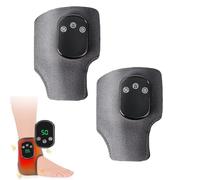 3 Heating Levels 3 Speeds Foot Massager, Heated Foot Massagers, Triple Therapy Foot Massager, Foot Renew Triple Method Massager, Portable Cordless Ankle Massager, Heated Ankle Brace (B(5 heatings)*2)