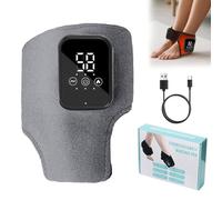 3 Heating Levels 3 Speeds Foot Massager, Heated Foot Massagers, Triple Therapy Foot Massager, Foot Renew Triple Method Massager, Portable Cordless Ankle Massager, Heated Ankle Brace (A-Grey*1)