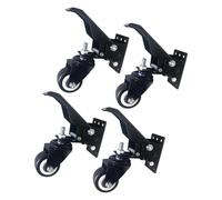 3" Heavy-Duty Utility Casters with 600lb Load Capacity, Side-Mount Lowering Mechanism & Smooth-Rolling Metal Strong Leveling Permanent Presentation Metal Retractile Workshop