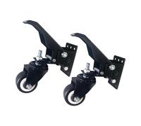 3" Heavy-Duty Utility Casters with 600lb Load Capacity, Side-Mount Lowering Mechanism & Smooth-Rolling Metal Locking Retractile Casters