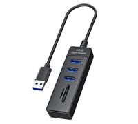 3. High-Speed 5Gbps USB3.0 Adapter Hub with TF Reader, 2 USB2.0 Ports for Computer Tablet Devices Multiple Port Hubs Featuring SDTF Card Slots Port Data