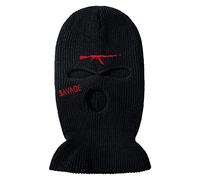 3 Hole Ak47 Ski Mask Full Face Warm Balaclava Winter Warmer Outdoor Sports Thermal for Men Women Black