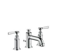 3 Hole Basin Tap Montreux 30 with pop-up waste set and lever handles Chrome Axor