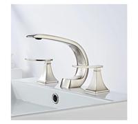 3 Hole Faucets Bathroom Black Widespread Faucet Handle Gold 3 Pieces Wash Basin Tap Hot Cold Mixer,Kitchen Sink Faucet