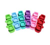 3-Hole Flowerpot Mold Round/Square Geometric Concrete Casting Tool Silicone Potted Plant Cement Pot for Clay Craft Epoxy Resin Casting Tool Hand Bottle Making Mousse Cake Baking