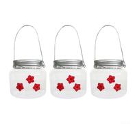 3-hole Hanging Hummingbird Feeder With Transparent Window, Made From Plastic For Outdoor Durability, Suitable For Backyard, Patio, Or Balcony Installation(3)