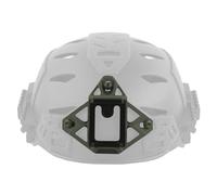 3-Hole Helmet NVG Shroud Mount for Airsoft & Training, Triangle Low-Profile Base, Bayonet Slot, Stable Retention, Fits High/Mid-Cut & Bump Helmets(Green)