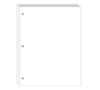3-Hole Punched, 100 Sheets/200 Pages, 100 GSM, blank Paper Binder Refill, 8 in. x 10.5 in., Refill Paper for Large Leather Journal/Filofax Binders