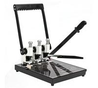 3 Holes Heavy Duty Paper Punch and Paper Cutter, 200 Sheets Capacity, Adjustable Margins & Drill Bits, for Office Home Paper Craft