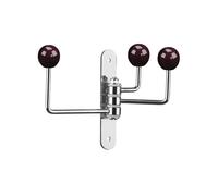 Orsina Purple Ceramic Balls 3 Hook Wall Hanger Orsina Purple