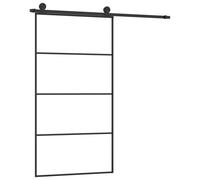 (3 horizontal bars, 102.5 x 205 cm) vidaXL Sliding Door with Hardware Set Multi Sizes 3 Horizontal Bars/4x2 Grids