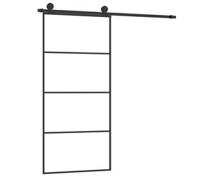 (3 horizontal bars, 90 x 205 cm) vidaXL Sliding Door with Hardware Set Multi Sizes 3 Horizontal Bars/4x2 Grids
