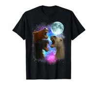 3 Horses Howling at The Moon Funny Horse Lover Equestrian T-Shirt
