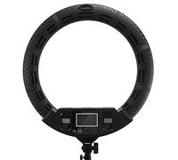 3 Hot Shoes 100 W 22 Inch Updated Digital Display LED Ring Light Kit for Makeup Beauty Nail Skin Lighting Video Studio Photography with Handbag, Tripod and Remote Control