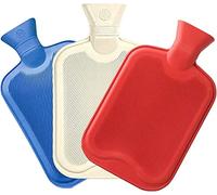 3 Hot Water Bottles 2 Litre Capacity Large Hot Water Natural Rubber Bottle Warmer Heat Therapy Pain Relief Heat Aching 3 Assorted Colours in Pack
