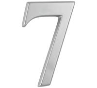 3" House Door Number Silver Anodised Self Adhesive, Times Roman, 7