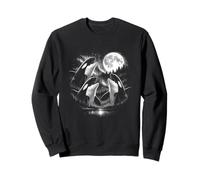 3 Howling Orca Moon Aurora Vintage Retro Style Funny 80s-90s Sweatshirt