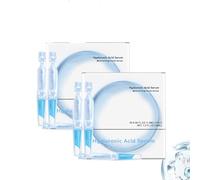 3% Hyaluronic Acid Serum for Face, Anti Aging Hydrating Serum with Hyaluronic Acid Tubes for Intensive Hydration, Single Use Vials, Skin Tightening and Smoother Looking, Glass Skin Effect (2PCS)
