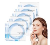 3% Hyaluronic Acid Serum Ultra-Hydrating Vials - Hyaluronic Acid Serum Vials - 3% Pure HA for Deep Hydration, Fast Absorption, Pre-Makeup Skincare, Intensive Moisturizing & Smoothing (5 Boxes)