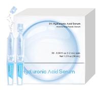 3% Hyaluronic Acid Serum Ultra-Hydrating Vials, Hyaluronic Acid Tubes 3%, 3% Hyaluronic Acid Serum for Face, Ultra-Hydrating Serum, Hydrating Hyaluronic Acid Serum for Face, 1.2ml*30/box (3Pcs)