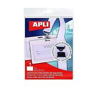 3 ID Badges with Lanyard, White, 102 x 75 mm, pli 17843