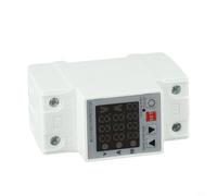 3-in-1 Adjustable Overvoltage, Undervoltage & Overcurrent Protector for Relay for DIN Rail Mounting - 63A, 230V AC, Voltage/Current/kWh Display, PC Flame-Retardant