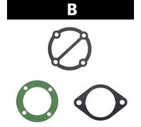 3 in 1 Air Compressor Cylinder Head Base Valve Plate Gaskets Washers Replacement Parts Black Plastic Set for Pneumatic Tools Workshop Equipment(B)
