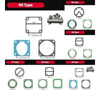 3 in 1 Air Compressor Cylinder Head Gaskets and Valve Plate Washers Set Compressor Repair Workshop Maintenance Set for Pneumatic Spare Plus for Device Air Tools Parts(95 Type)