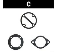 3 in 1 Air Compressor Valve Plate Gaskets and Washers Set for Cylinder Head Base, 3 Pcs(C)