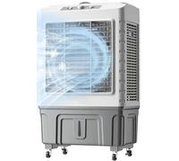 3-in-1 Air Conditioner, Portable Evaporative Cooler & Purifier, 50L/55L Water Cooler Fan with 4 Ice Boxes for Garage and Commercial Use 102cm/40in-55l