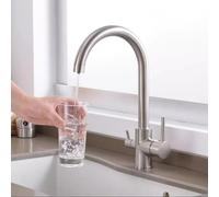 3-in-1 All-Copper Rotatable Hot and Cold Kitchen Dual-Control Pure Faucet
