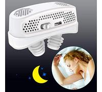 3 in 1 Anti Snore Devices, Automatic Nose Dilator and Air Purifier Filter, Snoring Solution, Nose Slit Plug and Small Size, Improve Your Quality of Life (Gift Attachment Strap) (White)