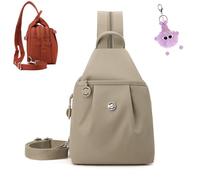 3 in 1 Anti-Theft Travel Tote Bag, 2026 New Waterproof 2-Way Commuter Bag, Convertible Backpack Purse for Women, Multi-compartment Work & Fitness Backpack (Khaki)