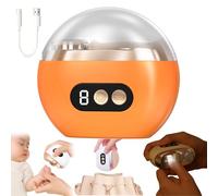 3 in 1 Automatic Electric Nail Clipper - Multi-Functional Electric Nail Trimmer, Cordless 3 Speed Adjustment Nails Polisher W/LED, Quiet, Smart & Ultra-Precise for Kids, Adults & Seniors (Orange)