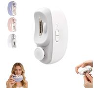 3 in 1 Automatic Electric Nail Clippers with Polishing, Electric Nail Clippers, New Two Speed Adjustment for Toes, Safe and Comfortable Nails Clipper, Nails Clipper with Light (White)