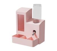 3-in-1 Automatic Hamster Feeder with Water Bottle, Food Container Bowl, Feeding Station for Chinchillas, Small Animals, 80ml/120ml Options- 120ml Bottle